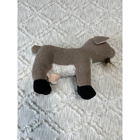 Realistic Birthing Nursing Goat with 2 Kids Stuffed Animal Plush - Picture 3 of 12